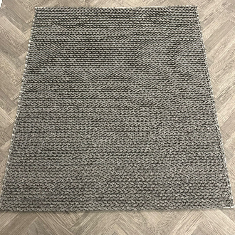 Brinker Carpets Kabel Antracite/Melé Vloerkleed - 190x220cm