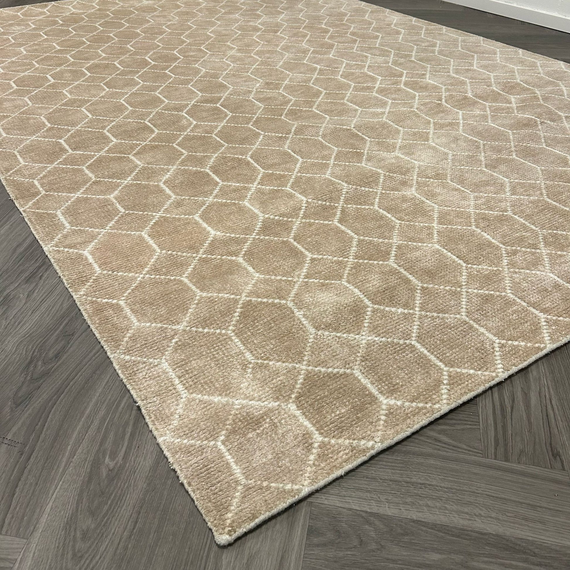 Brinker Carpets Laatz Champagne Vloerkleed - 200x300cm - Vloerkleden Koning