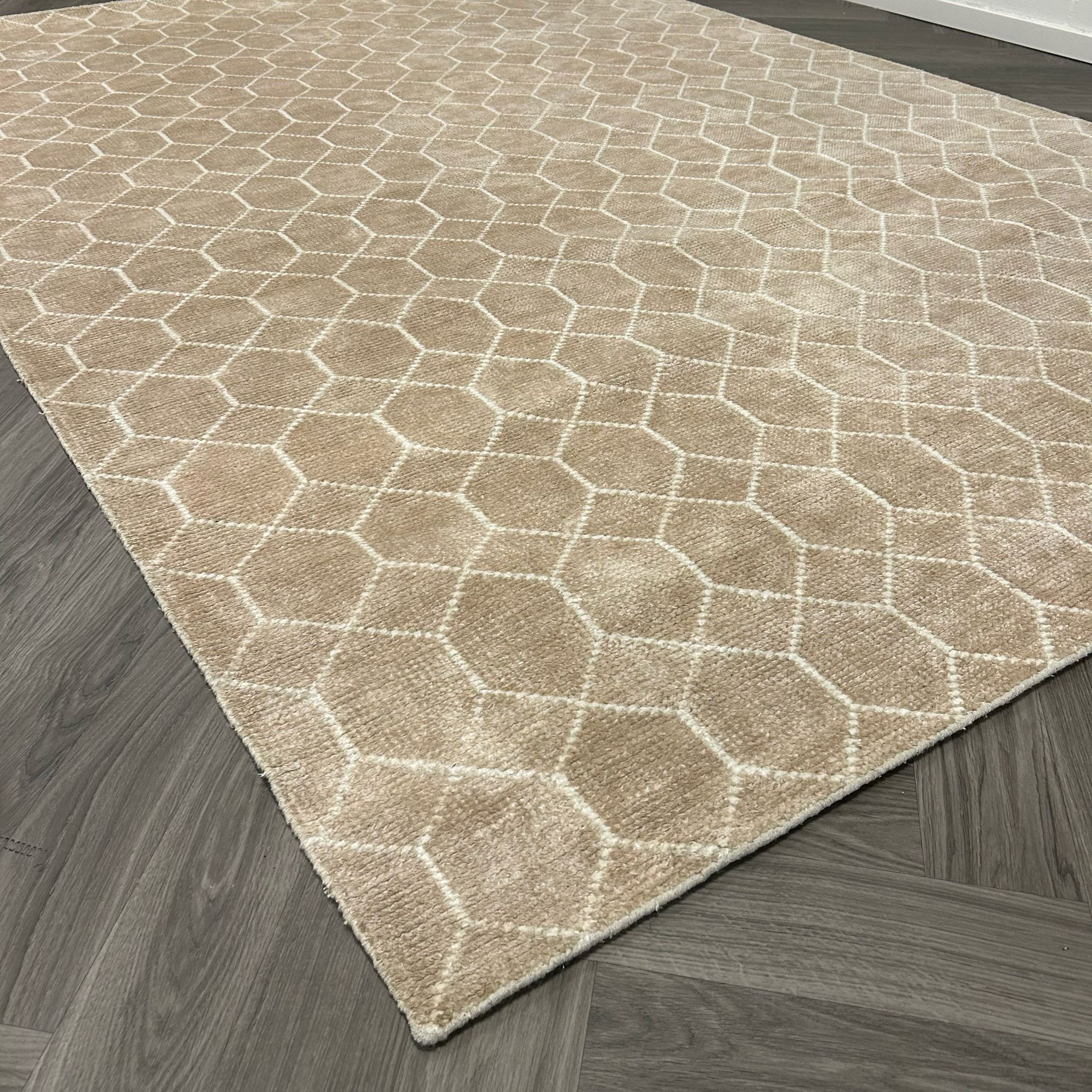 Brinker Carpets Laatz Champagne Vloerkleed - 200x300cm - Vloerkleden Koning