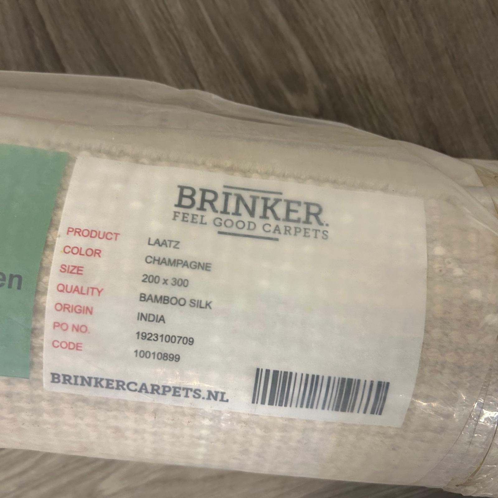 Brinker Carpets Laatz Champagne Vloerkleed - 200x300cm - Vloerkleden Koning
