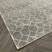 Brinker Carpets Laatz Grey Vloerkleed - 170x230cm - aanzicht 1 - Vloerkleden Koning