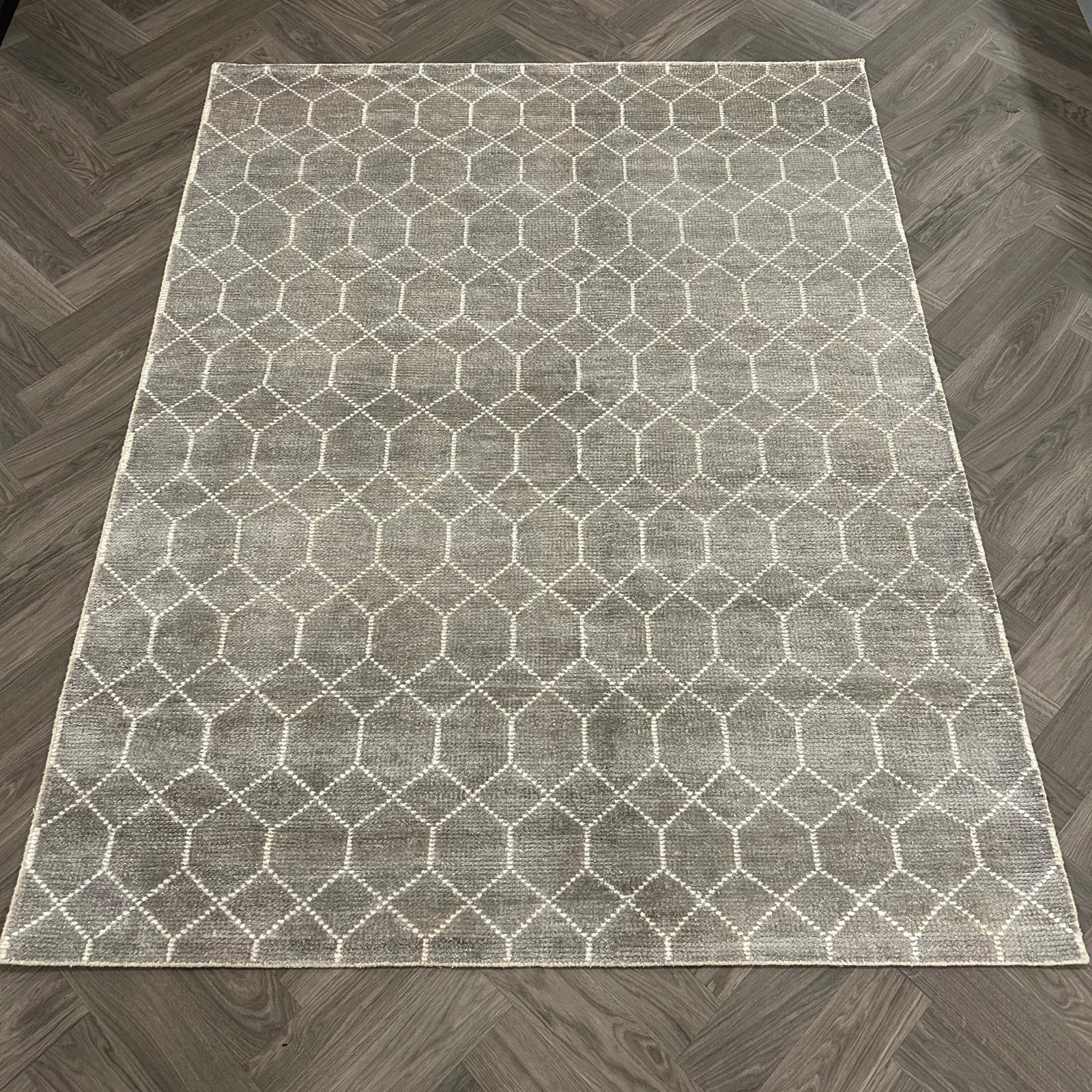 Brinker Carpets Laatz Grey Vloerkleed - 170x230cm - aanzicht 3 - Vloerkleden Koning