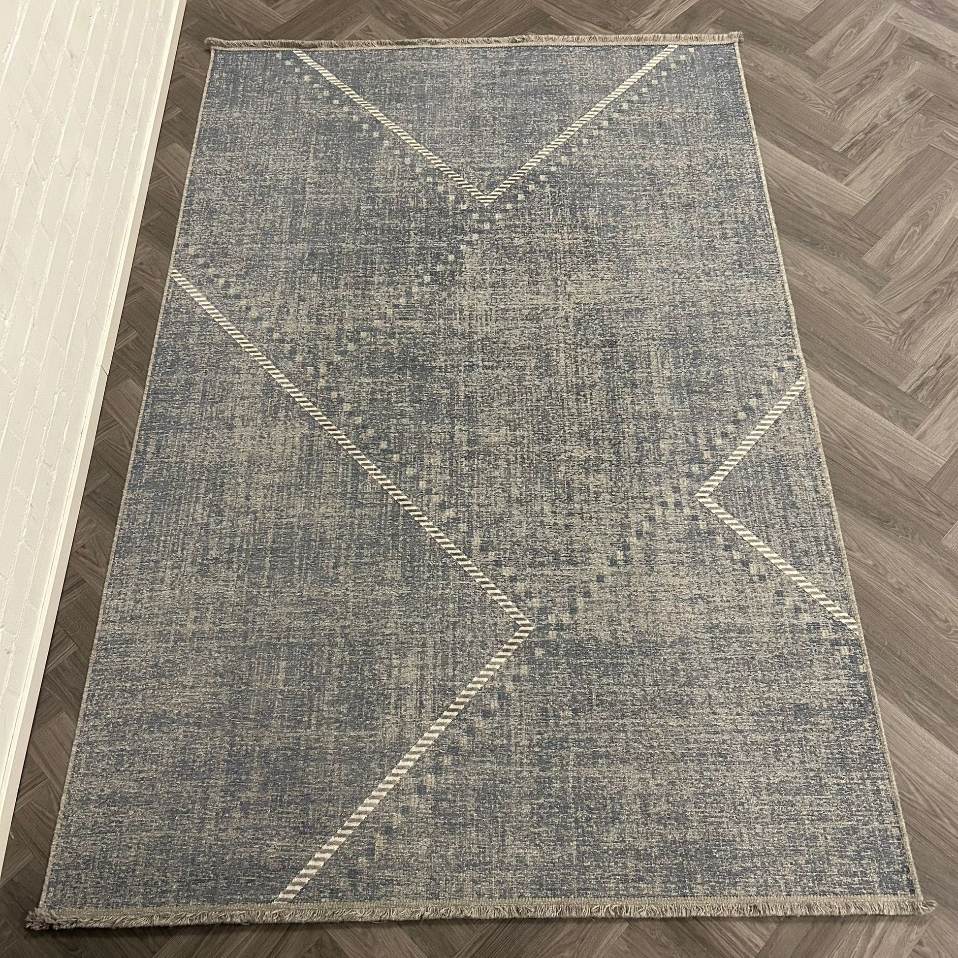 Brinker Carpets Linea Dessin 105 Blue Vloerkleed - 200x290cm - Vloerkleden Koning