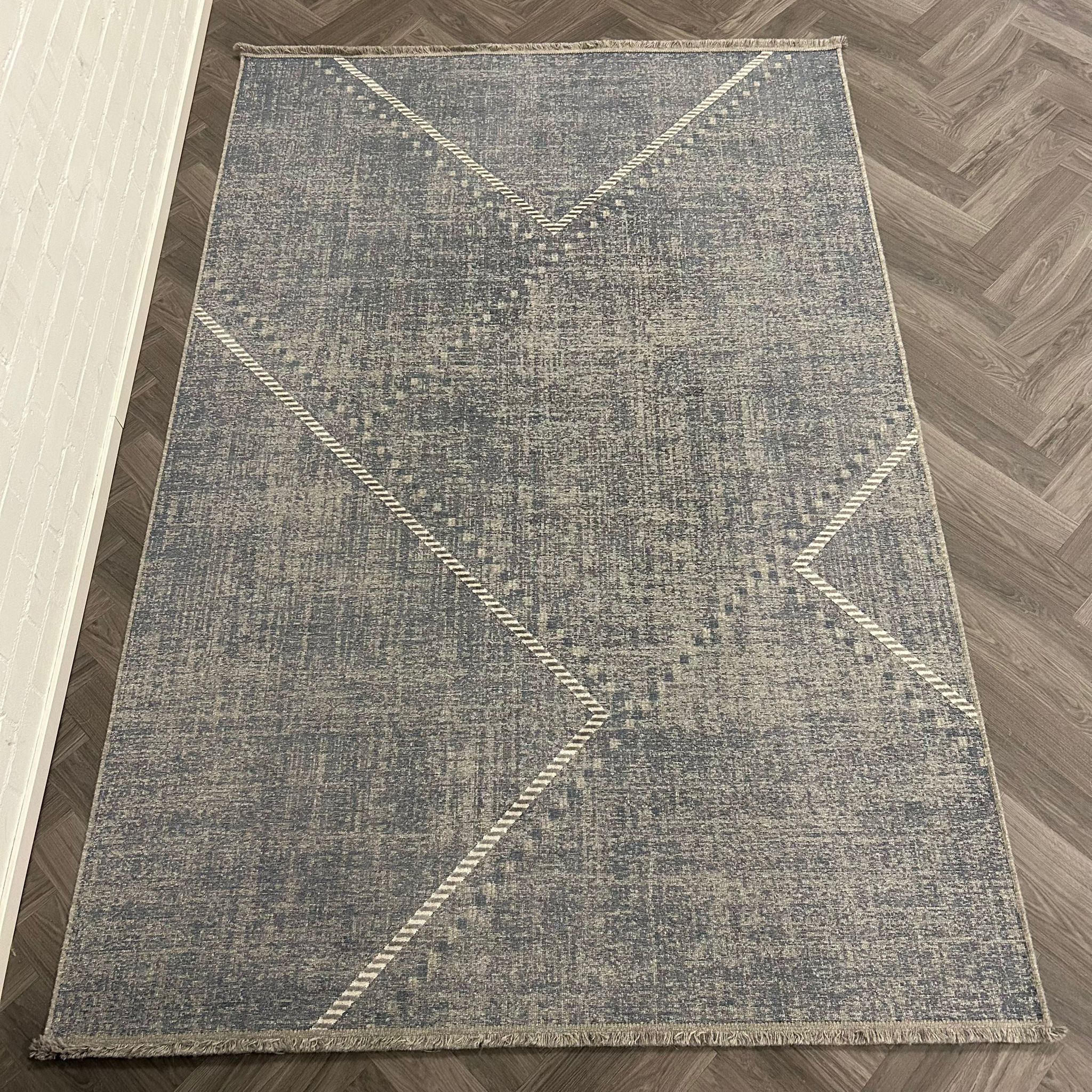 Brinker Carpets Linea Dessin 105 Blue Vloerkleed - 200x290cm - Vloerkleden Koning