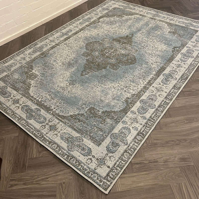 Brinker Carpets Lowla Azur Blue 2 - 200x290cm - aanzicht 1 - Vloerkleden Koning