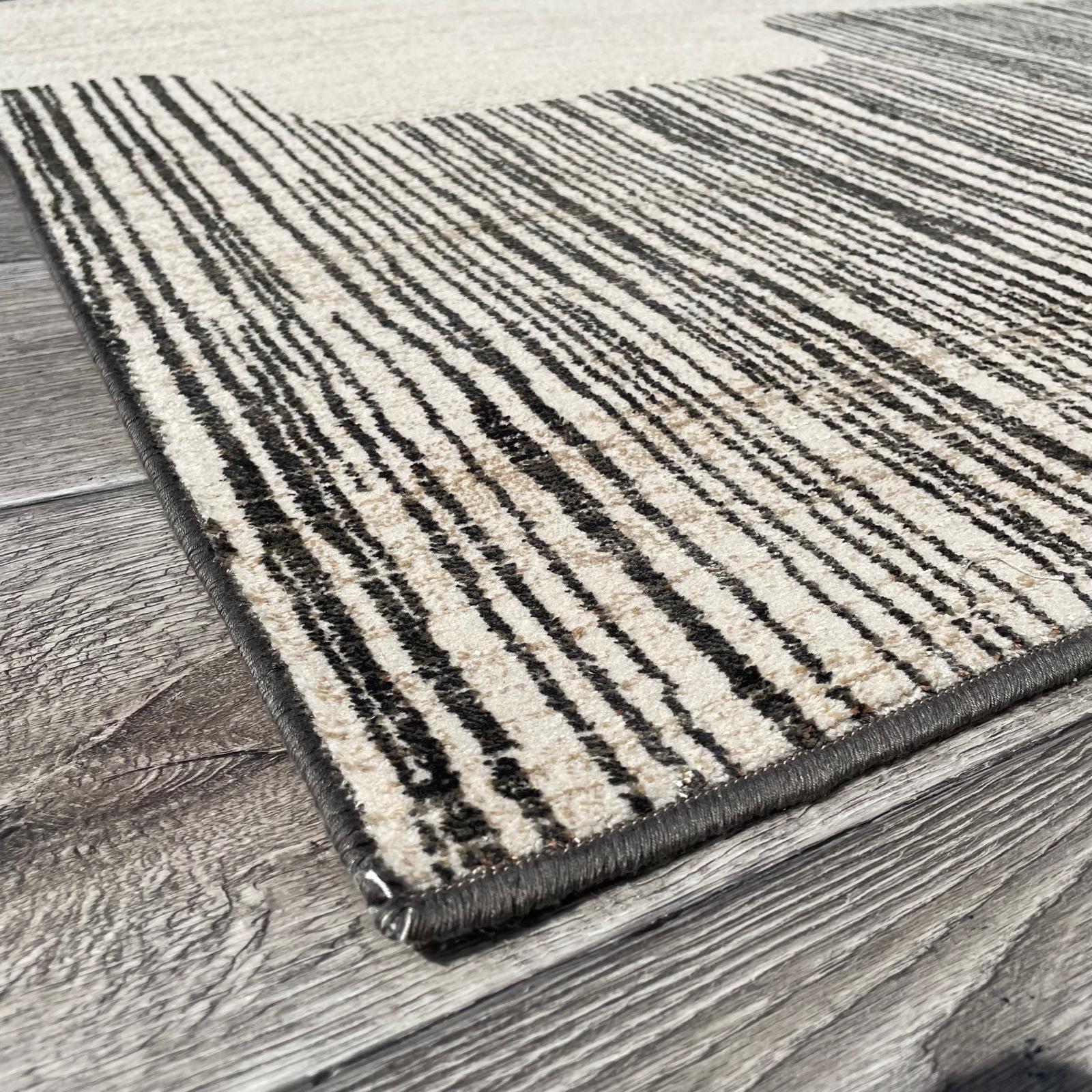 Brinker Carpets Lustrous 922 Black White Vloerkleed - 160x230cm - aanzicht 2 - Vloerkleden Koning