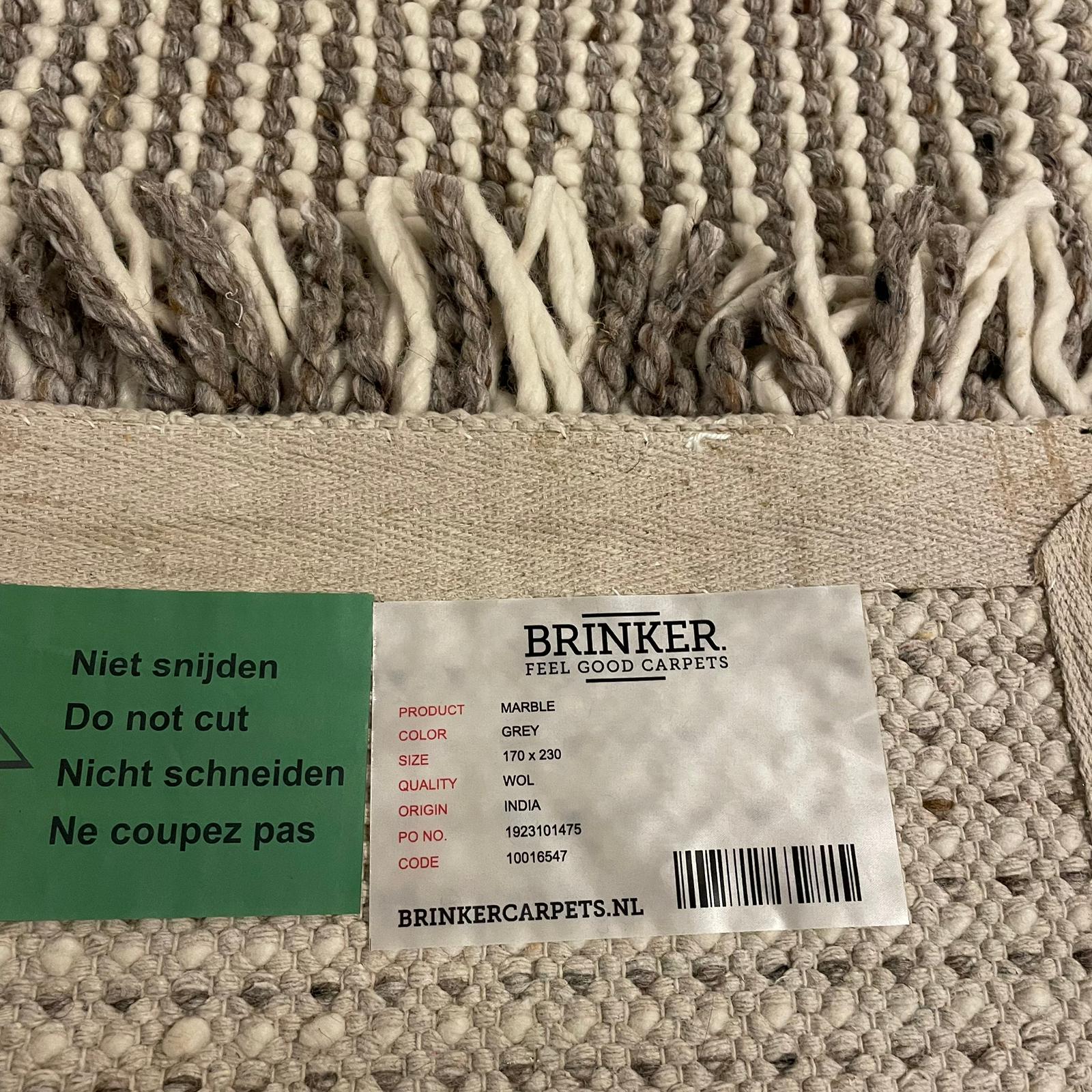 Brinker Carpets Marble Grey Vloerkleed - 170x230cm - aanzicht 5 - Vloerkleden Koning