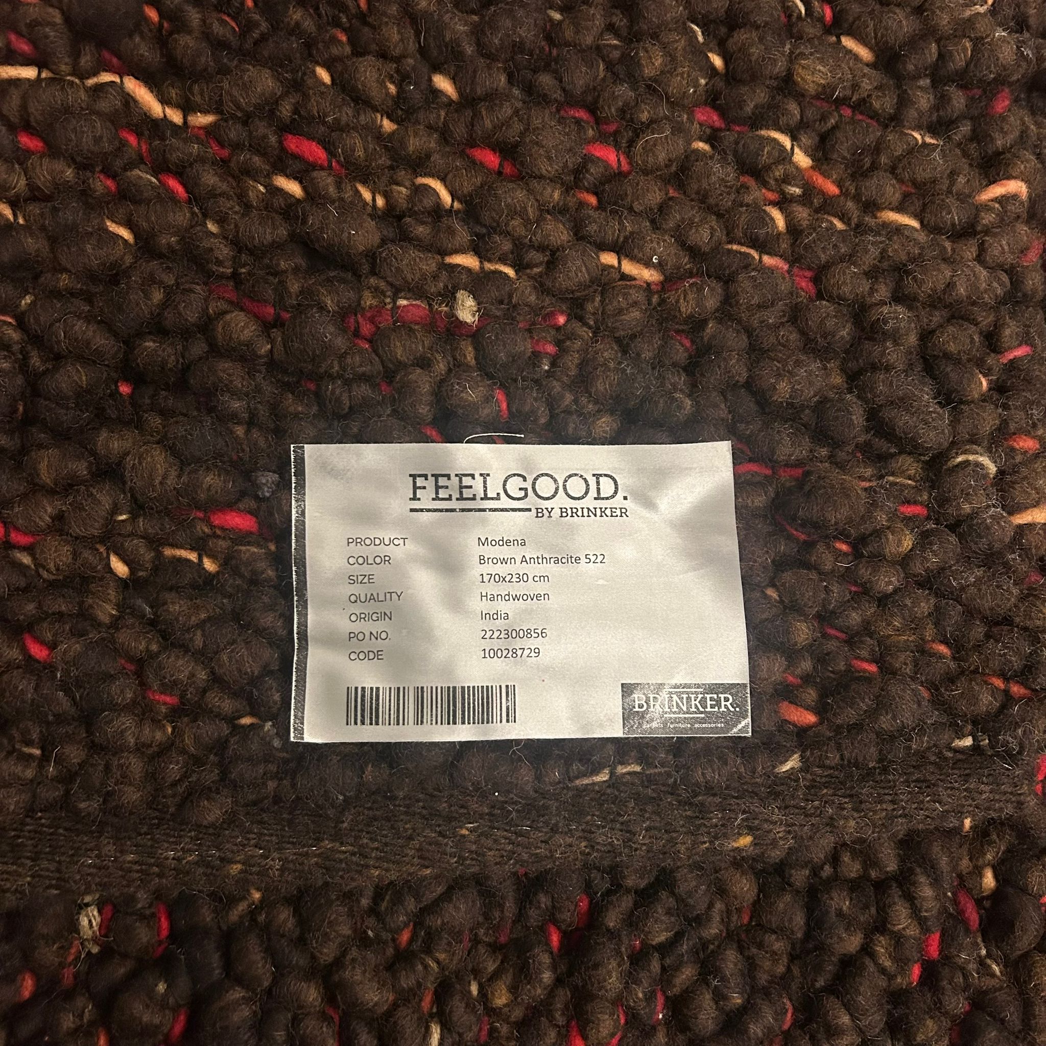 Brinker Carpets Modena Brown Anthracite 522 Vloerkleed - 170x230cm - Vloerkleden Koning