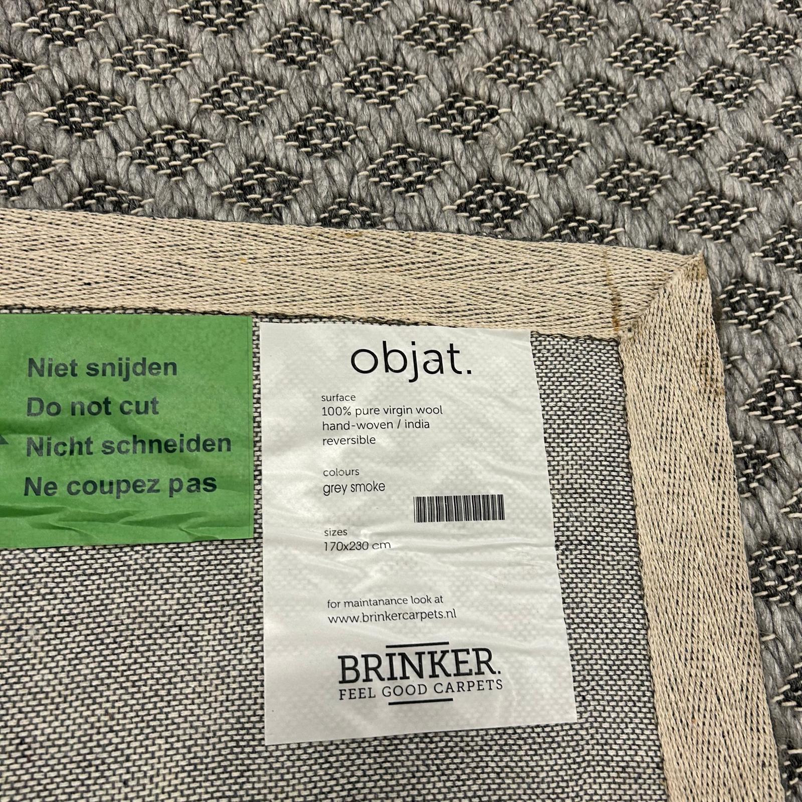 Brinker Carpets Objat Grey Smoke Vloerkleed - 170x230cm - Vloerkleden Koning