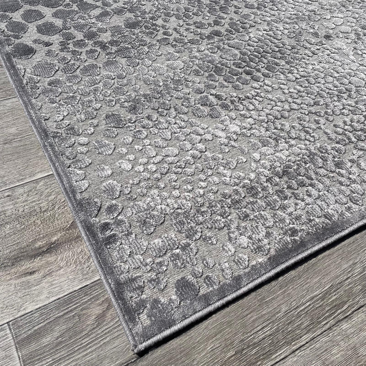 Brinker Carpets Onyx Dessin 880 Grey Silver Vloerkleed - 160x230cm - aanzicht 2 - Vloerkleden Koning