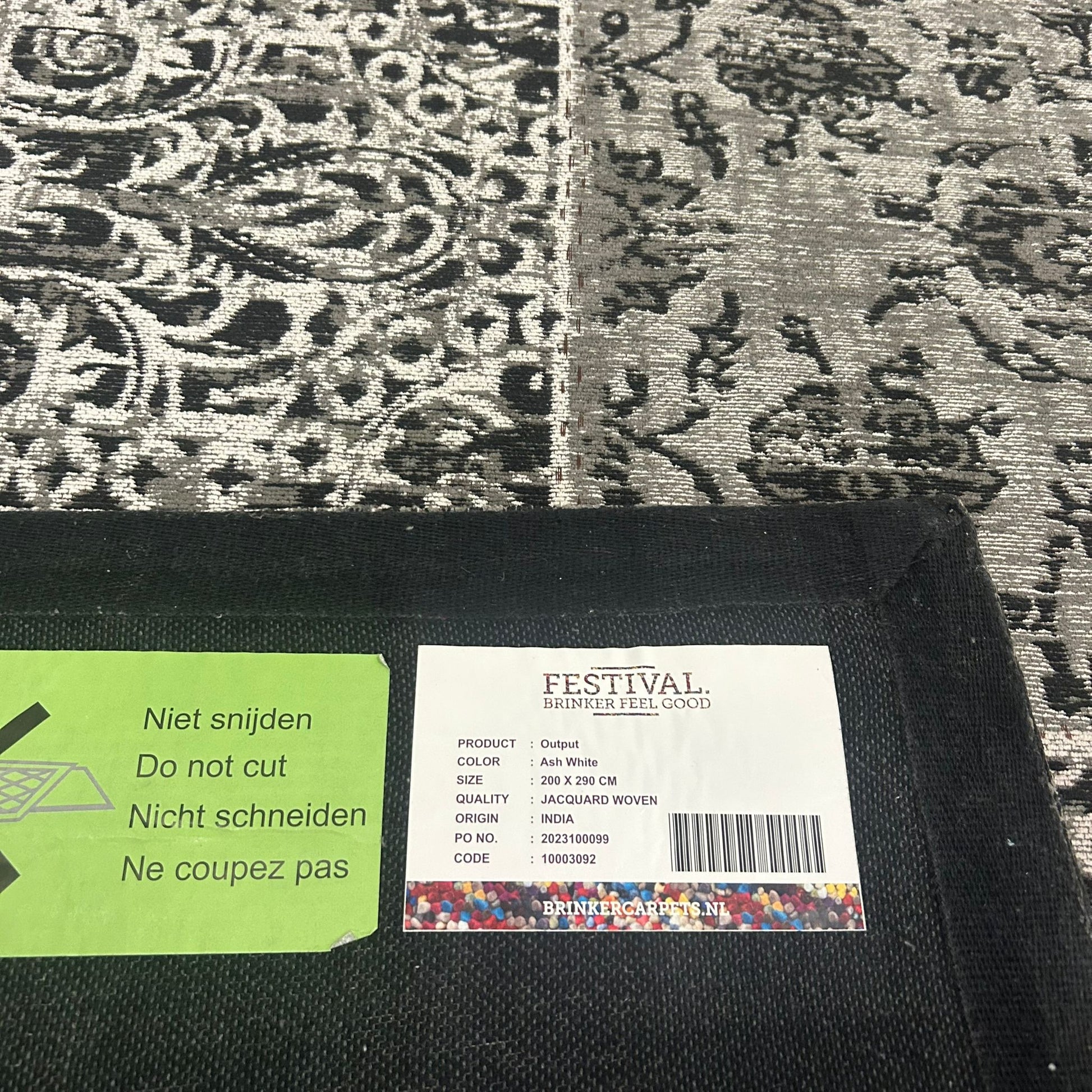 Brinker Carpets Output Ash White - 200x290cm - Vloerkleden Koning