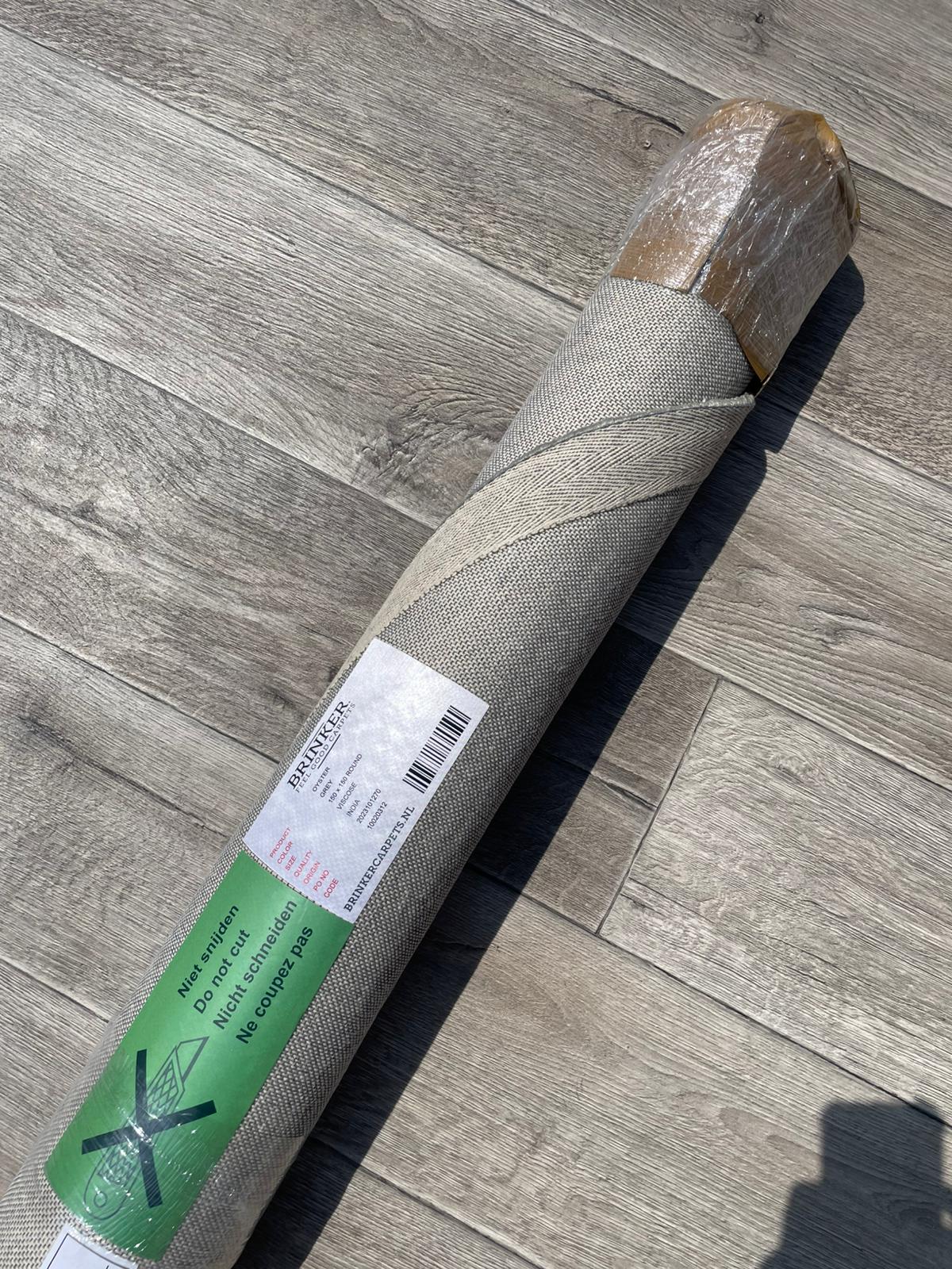 Brinker Carpets Oyster Grey Rond Vloerkleed - 150x150cm - Vloerkleden Koning