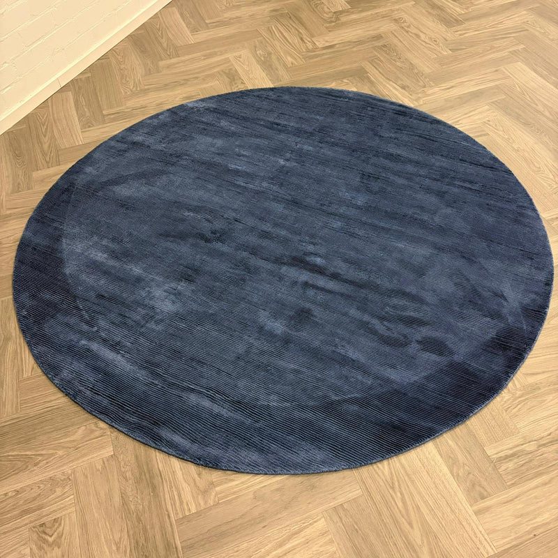 Brinker Carpets Oyster Navy Blue Vloerkleed - 200x200cm - aanzicht 1 - Vloerkleden Koning