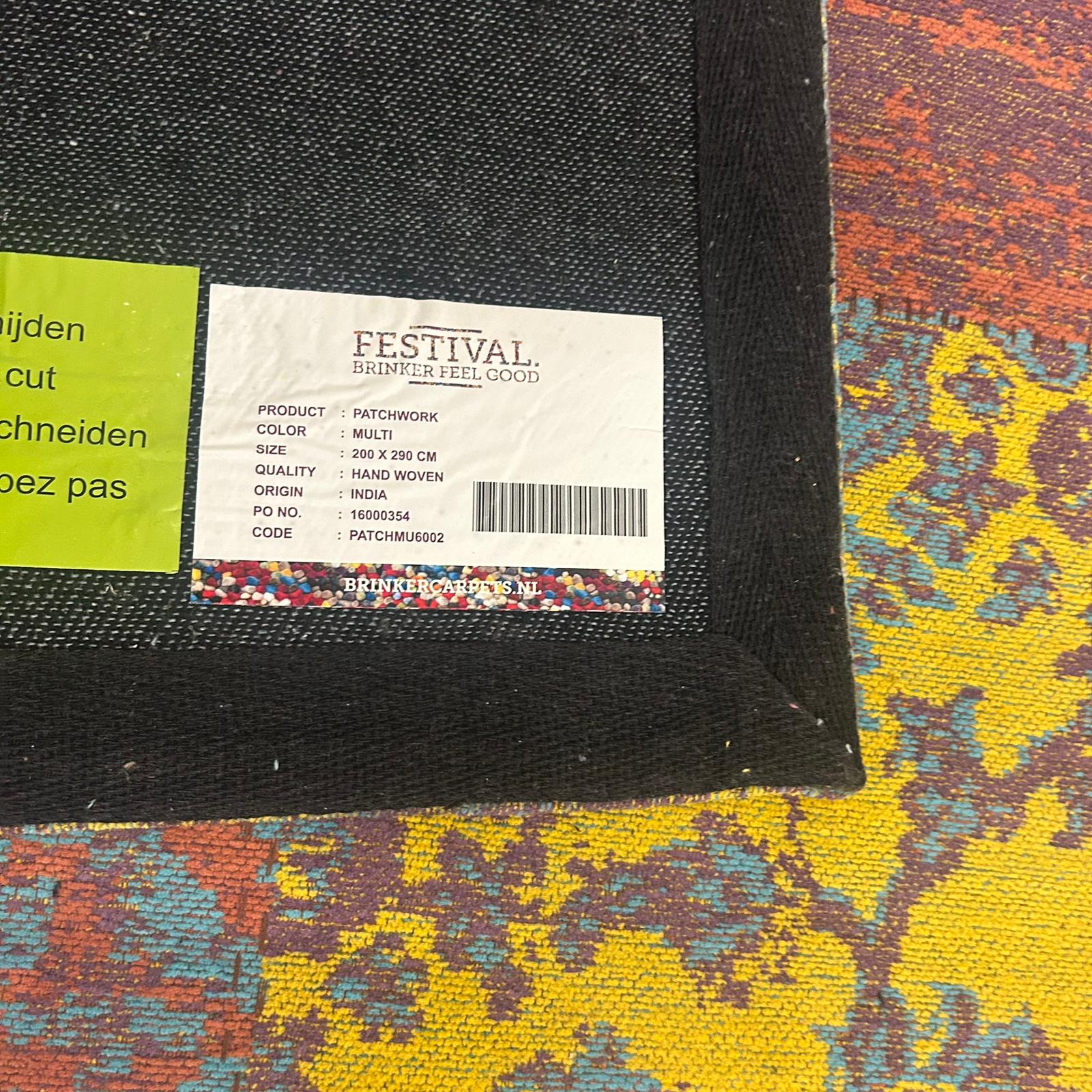 Brinker Carpets Patchwork Multi - 200x290cm - Vloerkleden Koning