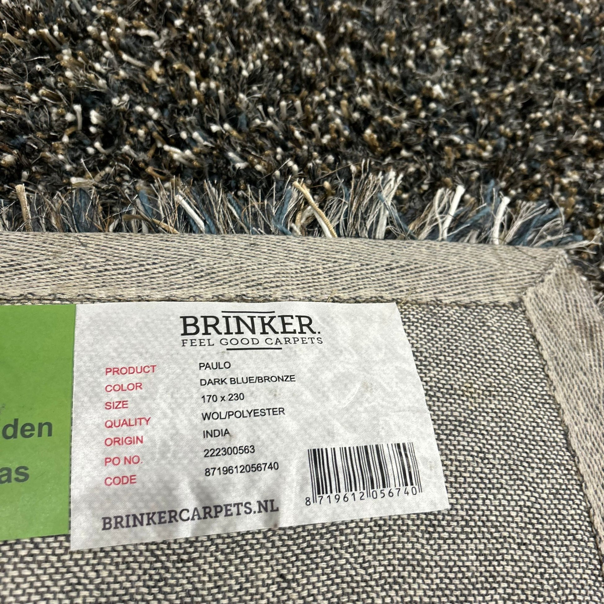 Brinker Carpets Paulo Dark Blue Bronze Vloerkleed - 170x230cm - Vloerkleden Koning