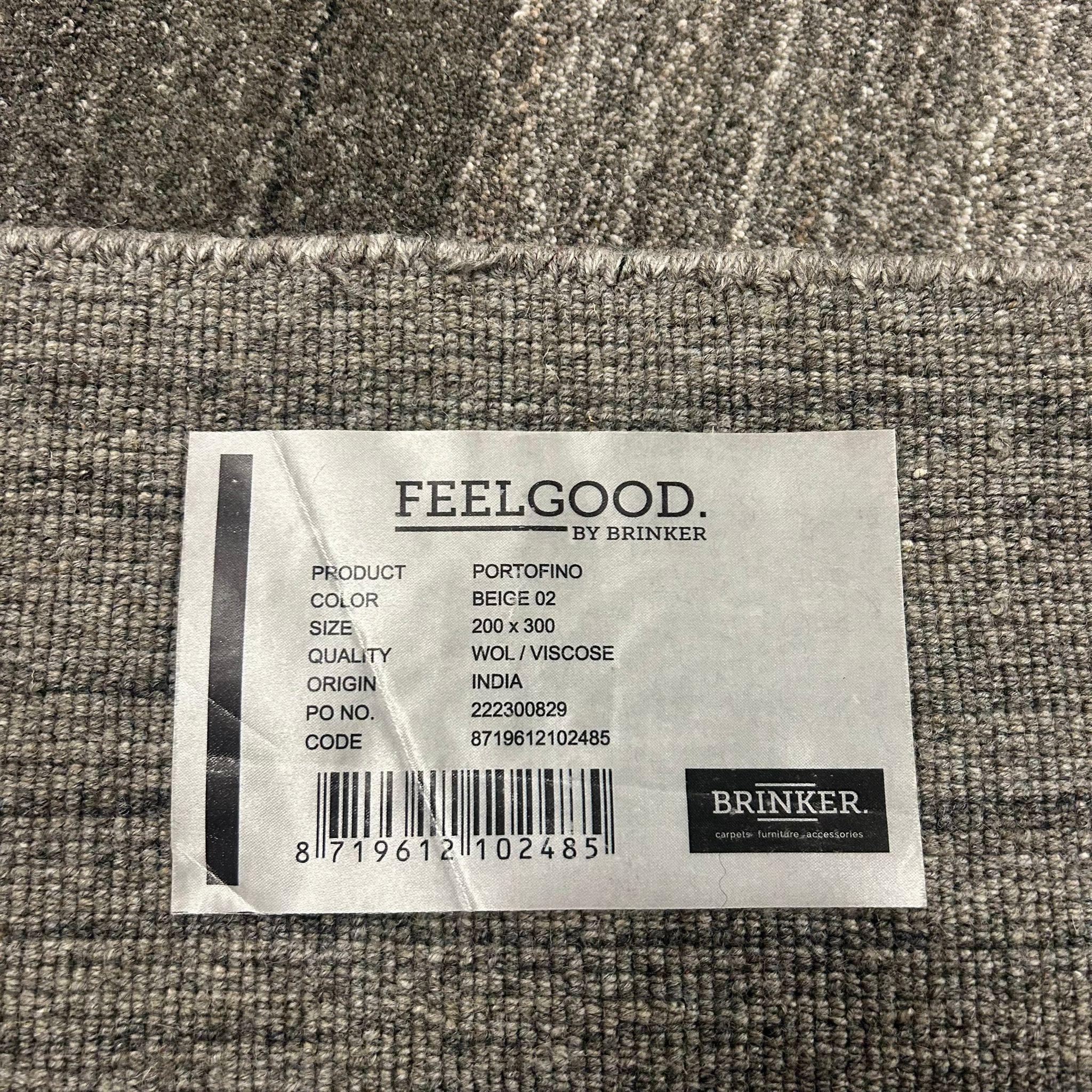 Brinker Carpets Portofino Beige 02 Vloerkleed - 200x300cm - Vloerkleden Koning