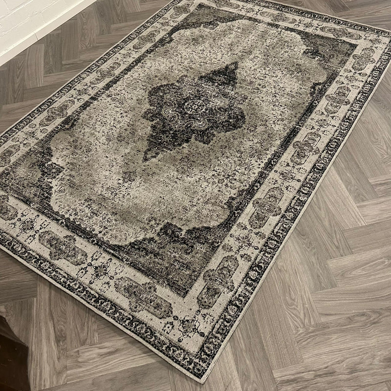 Brinker Carpets Retro Charcoal Vloerkleed - 160x240cm - aanzicht 1 - Vloerkleden Koning