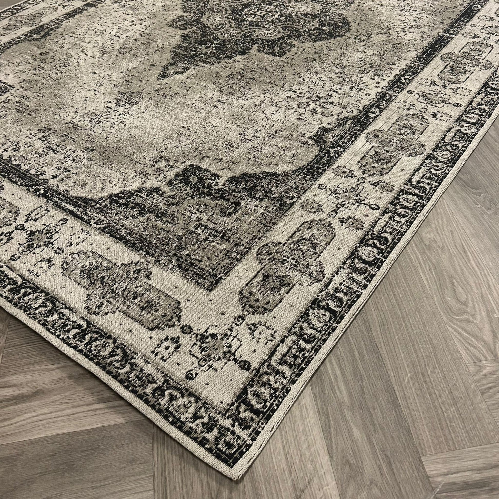 Brinker Carpets Retro Charcoal Vloerkleed - 160x240cm - Vloerkleden Koning