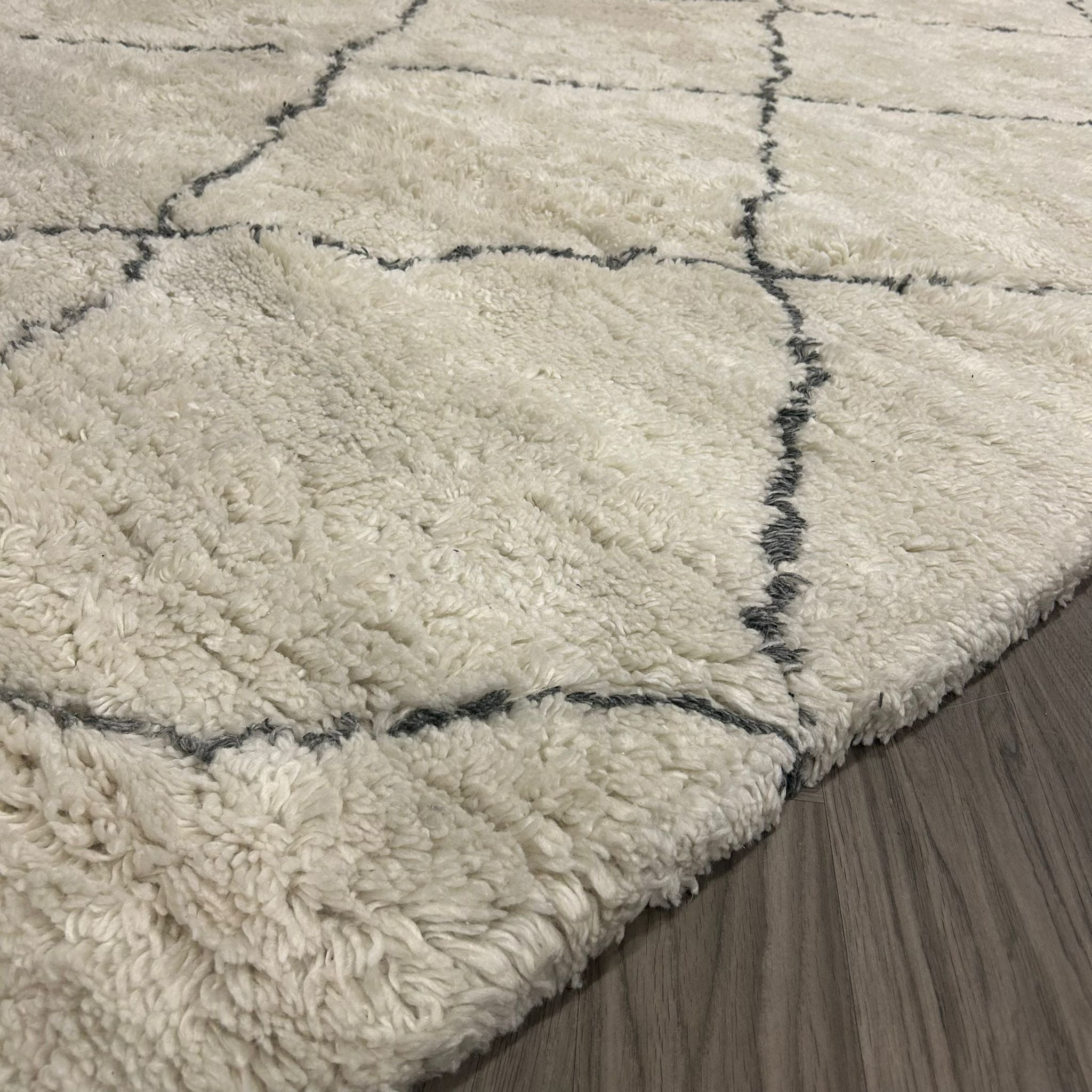Brinker Carpets Rhombus White/Grey Vloerkleed - 250x350cm - aanzicht 4 - Vloerkleden Koning