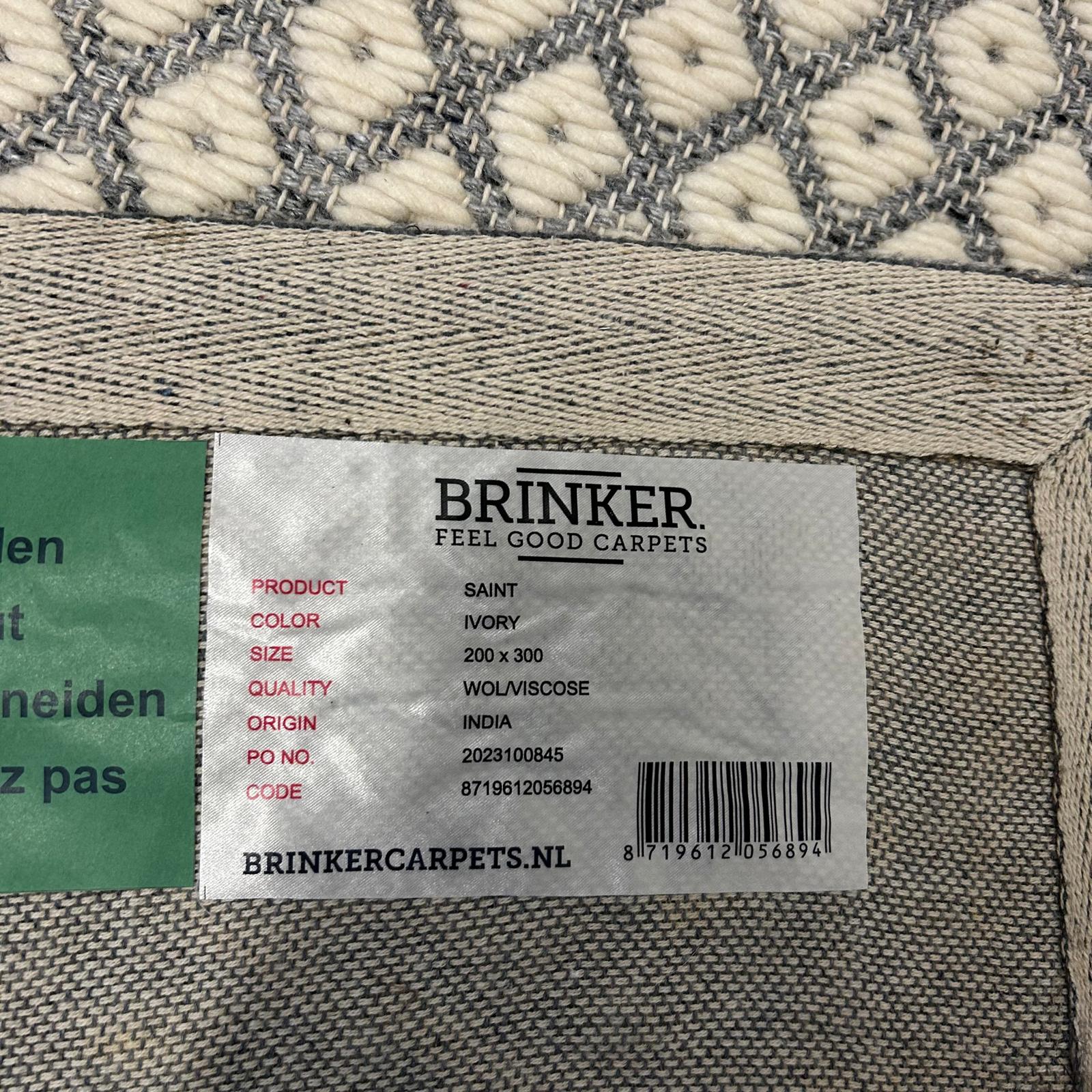 Brinker Carpets Saint Ivory Vloerkleed - 200x300cm - Vloerkleden Koning