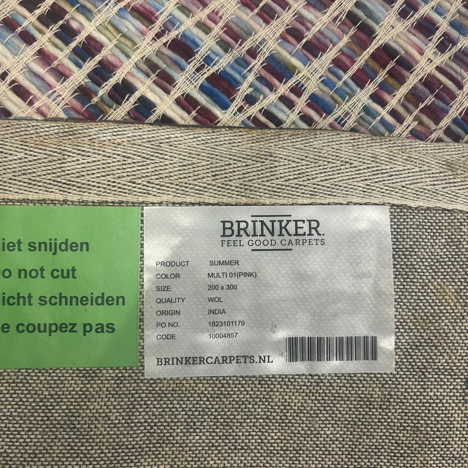 Brinker Carpets Summer Multi 01 (Pink) Vloerkleed - 200x300cm - Vloerkleden Koning