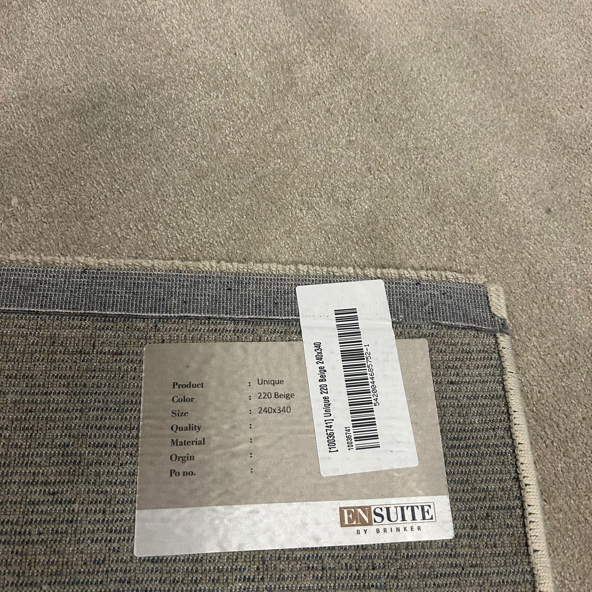 Brinker Carpets Unique 220 Beige Vloerkleed - 240x340cm - Vloerkleden Koning