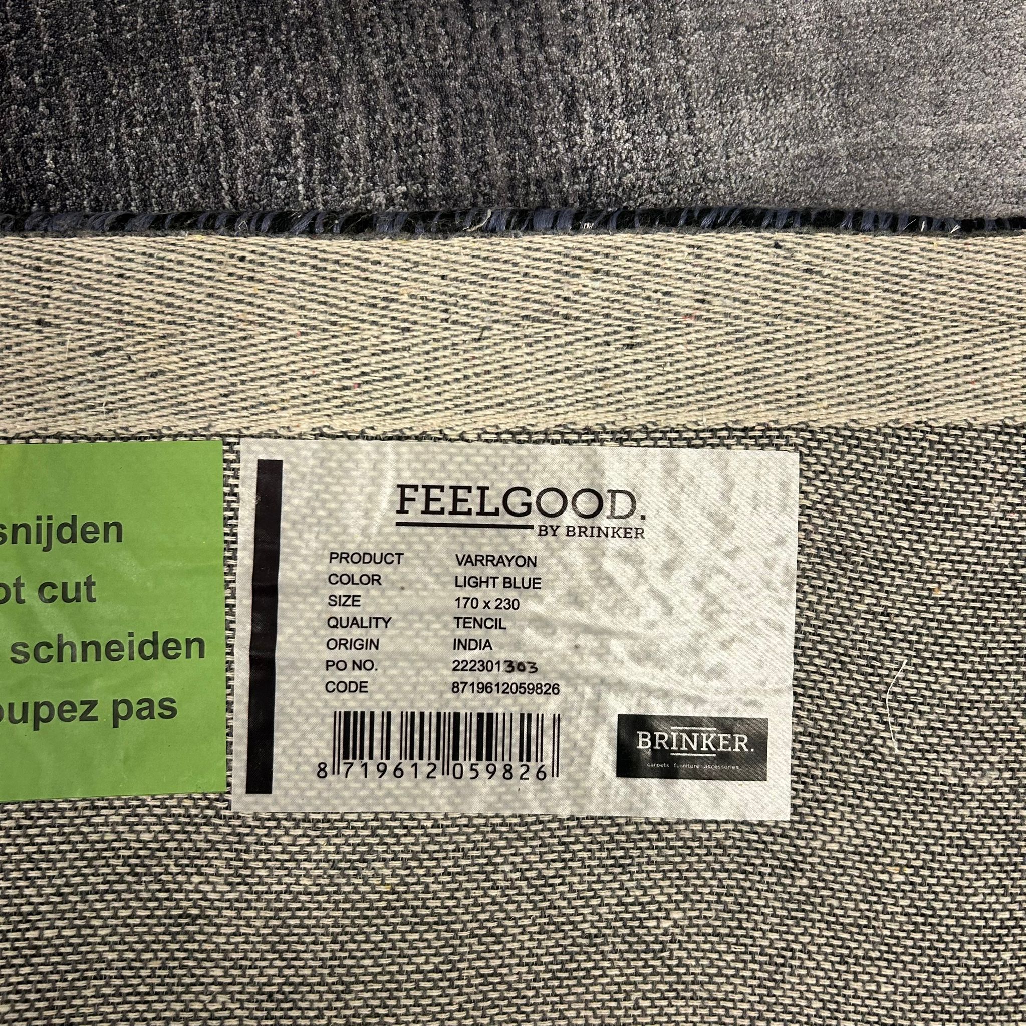 Brinker Carpets Varrayon Light Blue Vloerkleed - 170x230cm - Vloerkleden Koning