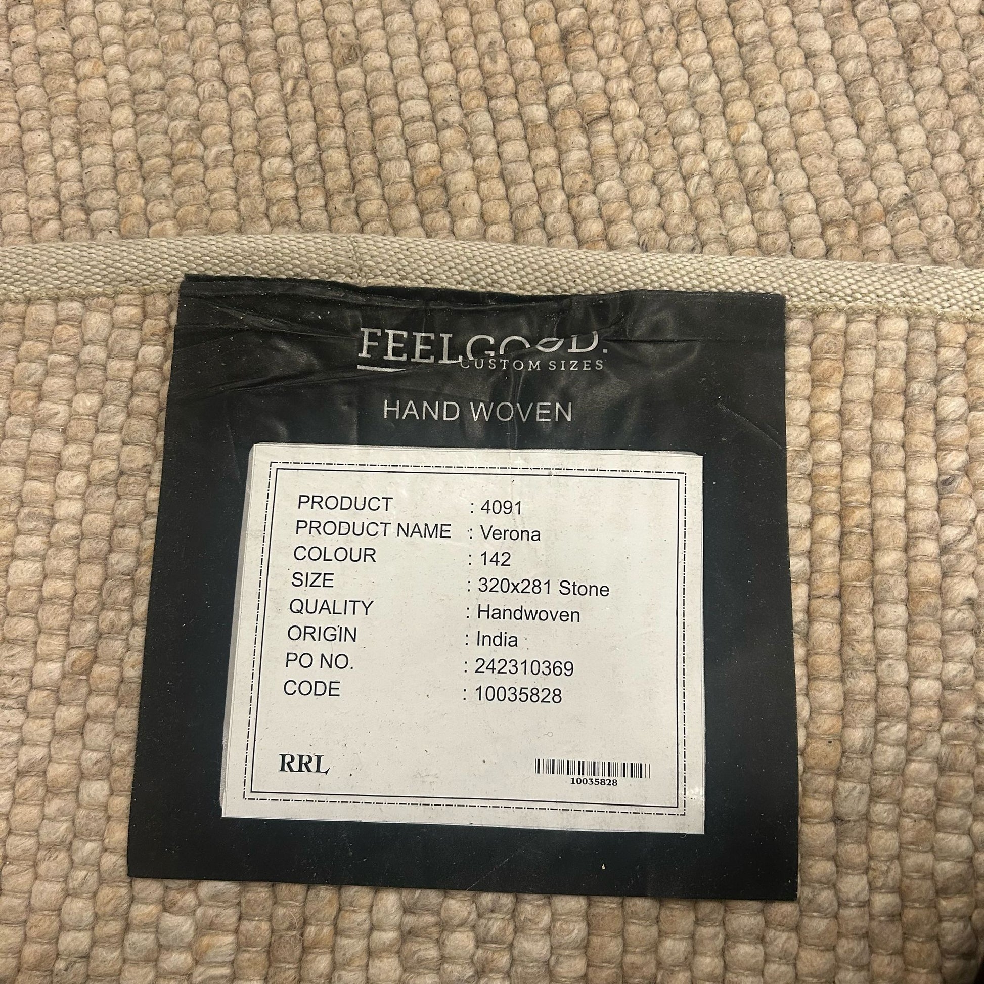 Brinker Carpets Verona 142 Stone Vloerkleed - 280x246cm - Vloerkleden Koning