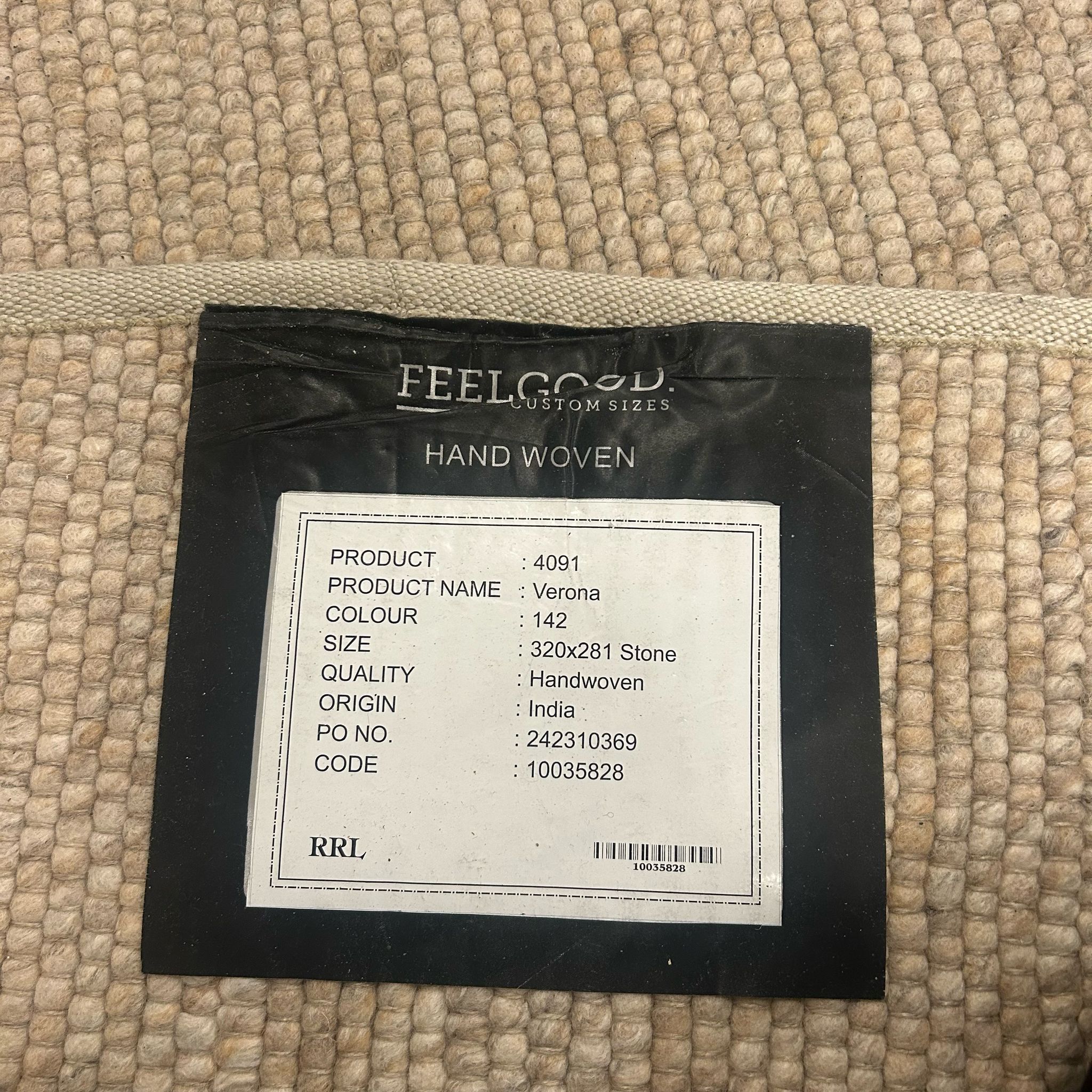 Brinker Carpets Verona 142 Stone Vloerkleed - 280x246cm - Vloerkleden Koning