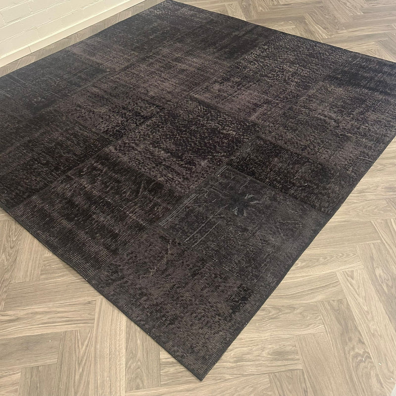 Brinker Carpets Vintage Black Vloerkleed - 240x240cm - aanzicht 1 - Vloerkleden Koning