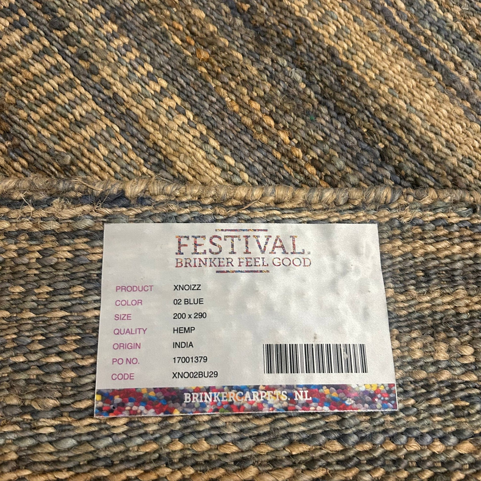 Brinker Carpets Xnoizz 02 Blue Vloerkleed - 200x290cm - Vloerkleden Koning