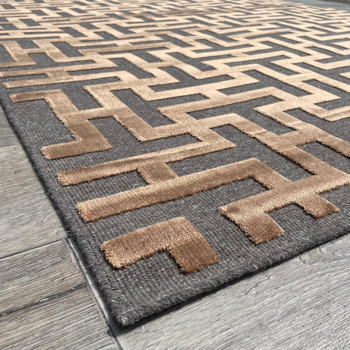 Brinker Chiara Wood Vloerkleed - 240x340cm - QF Living