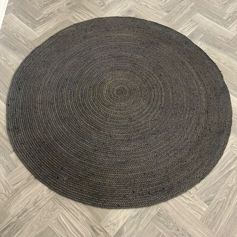 Brinker Circle 11 Anthracite Vloerkleed - 200x200cm - QF Living