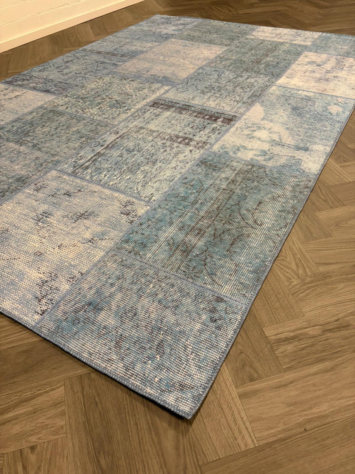 Brinker Estate Patchwork Blue - 190x290cm - QF Living