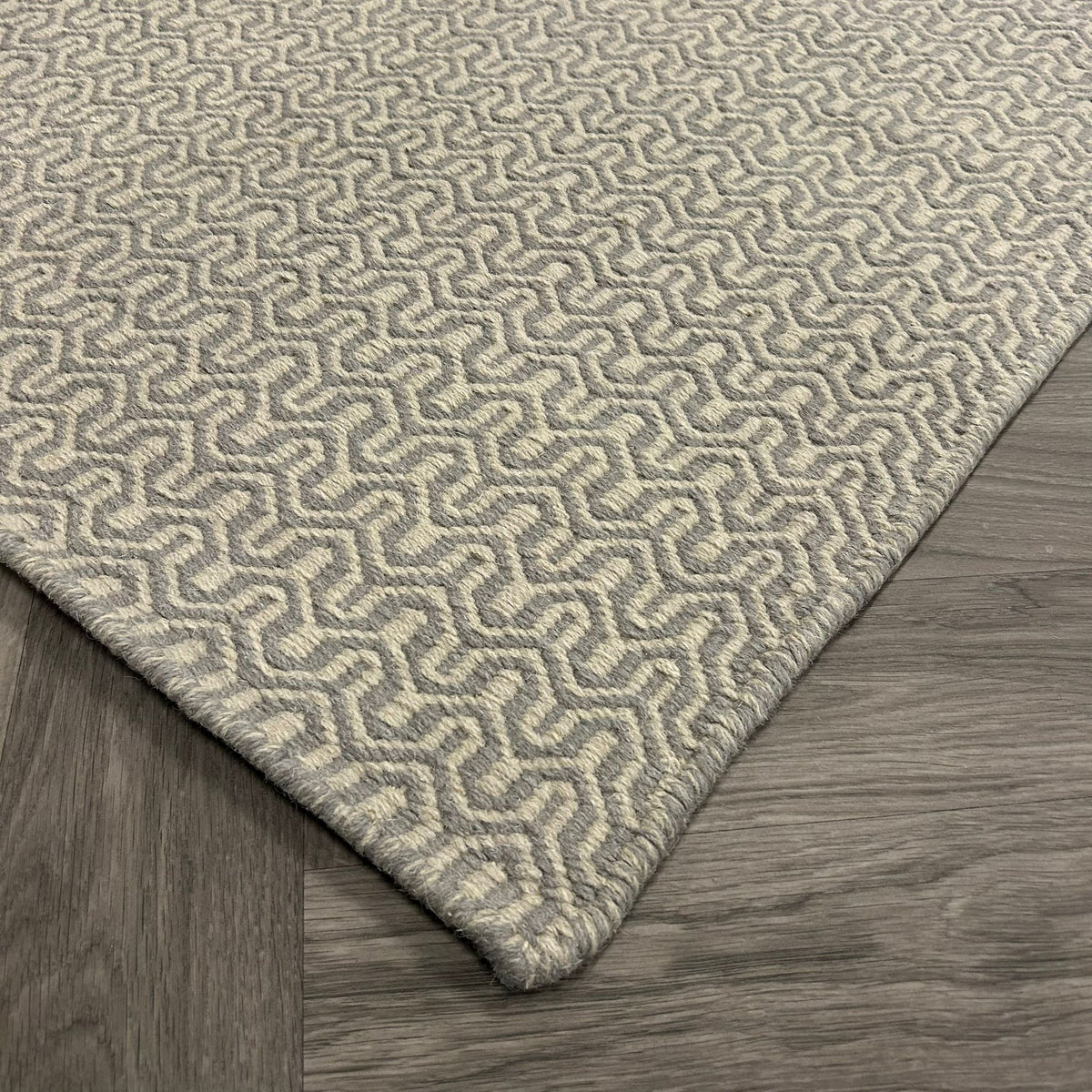 Brinker Flat Weave Piller 03 Smoke Vloerkleed - 200x280cm - QF Living