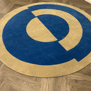 Brinker Handtuffed Blue Gardenia Vloerkleed - 200x200cm - QF Living