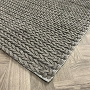 Brinker Kabel Antracite/Melé Vloerkleed - 190x220cm - QF Living