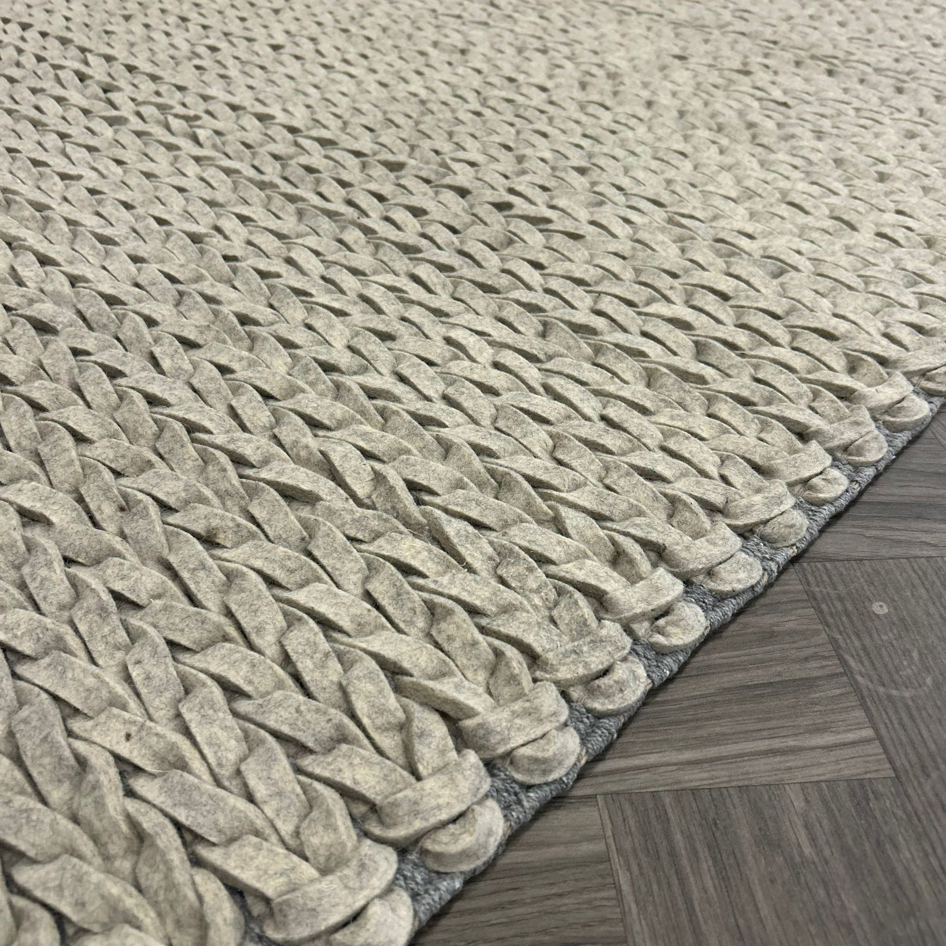 Brinker Kabel Grey Vloerkleed - 170x230cm - QF Living