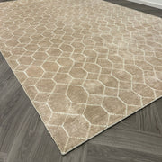 Brinker Laatz Champagne Vloerkleed - 200x300cm - QF Living