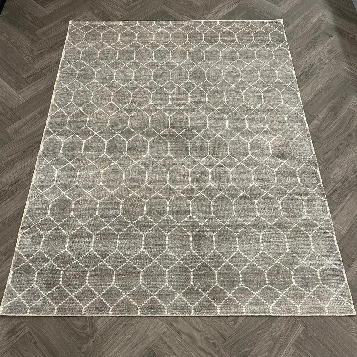 Brinker Laatz Grey Vloerkleed - 240x340cm - QF Living