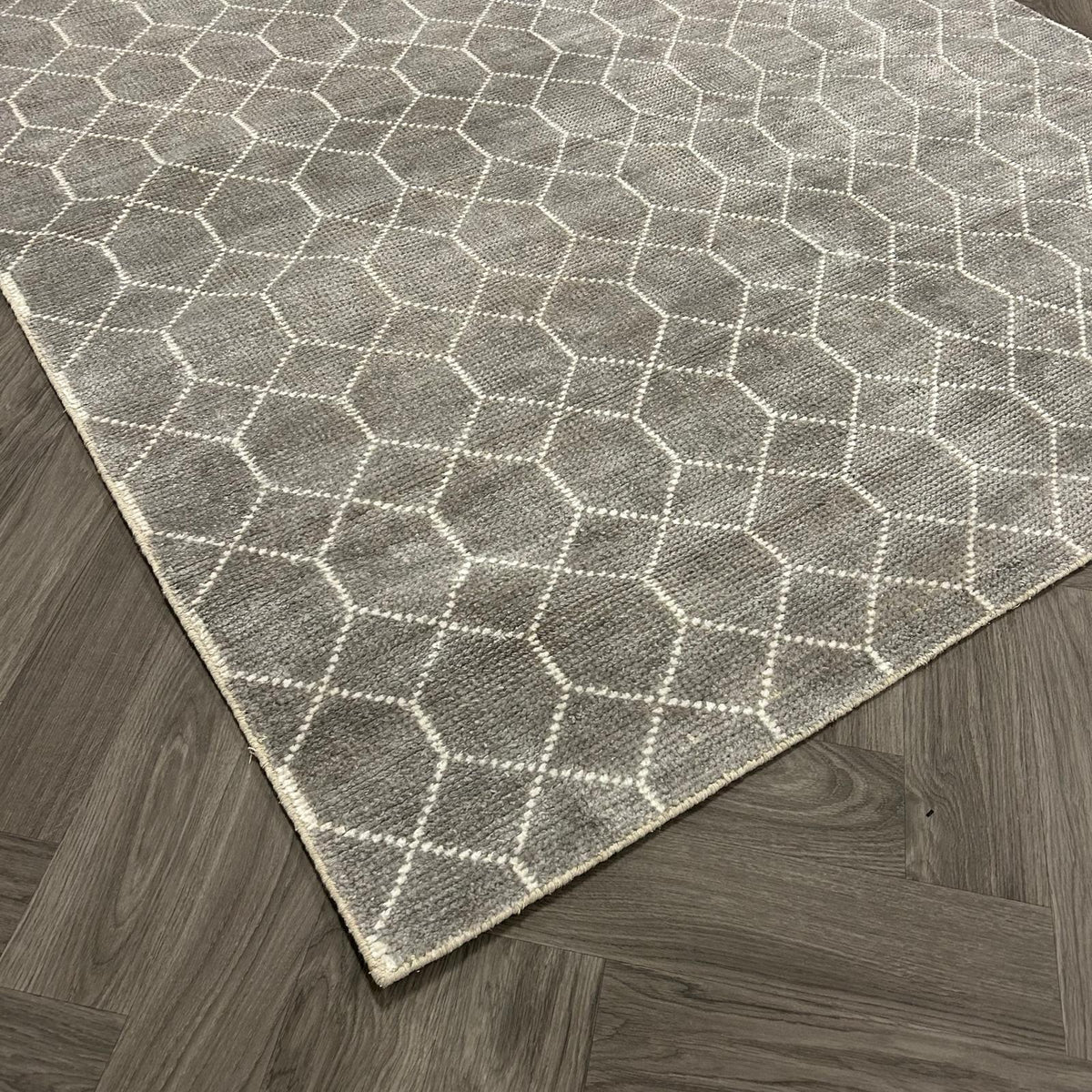 Brinker Laatz Grey Vloerkleed - 240x340cm - QF Living