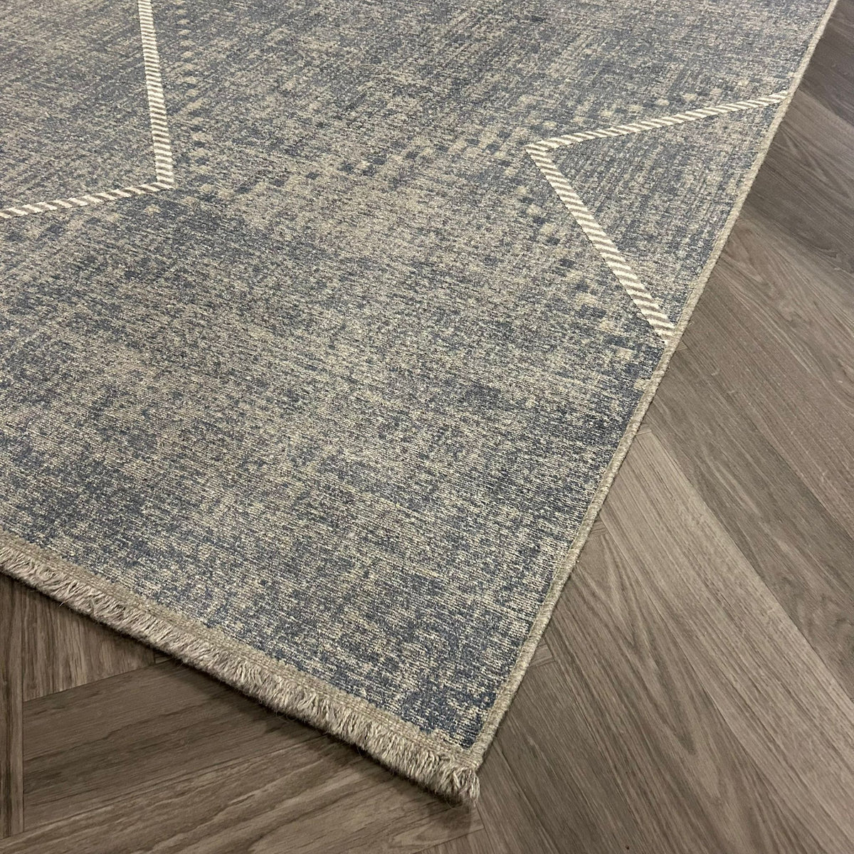 Brinker Linea Dessin 105 Blue Vloerkleed - 200x290cm - QF Living