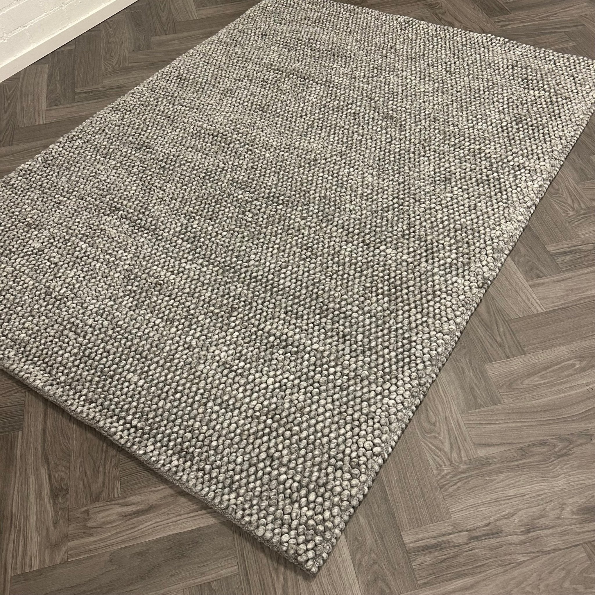 Brinker Loop 2401 Grijs Vloerkleed - 170x230cm - QF Living