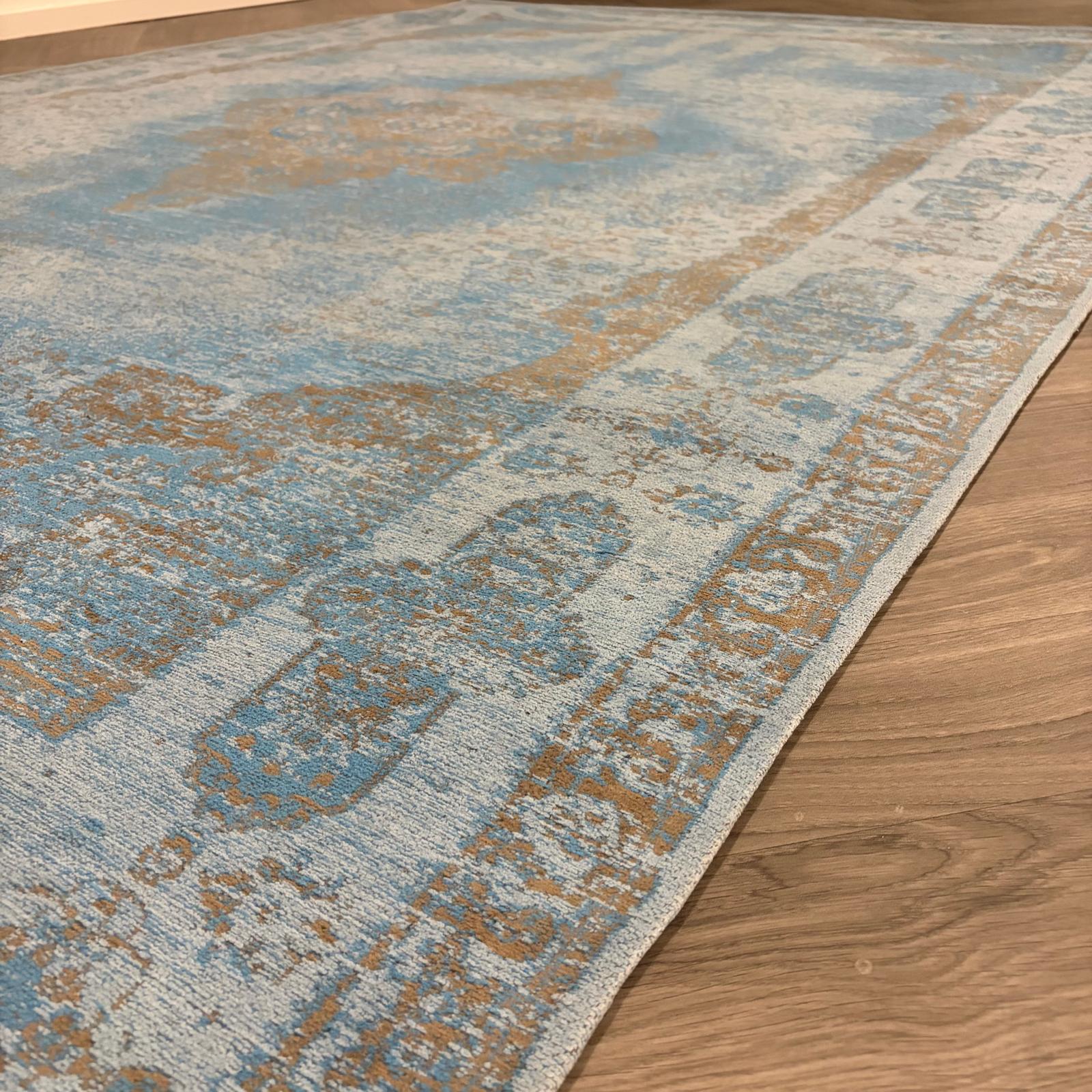 Brinker Lowla Azur Blue 1 - 200x290cm - QF Living