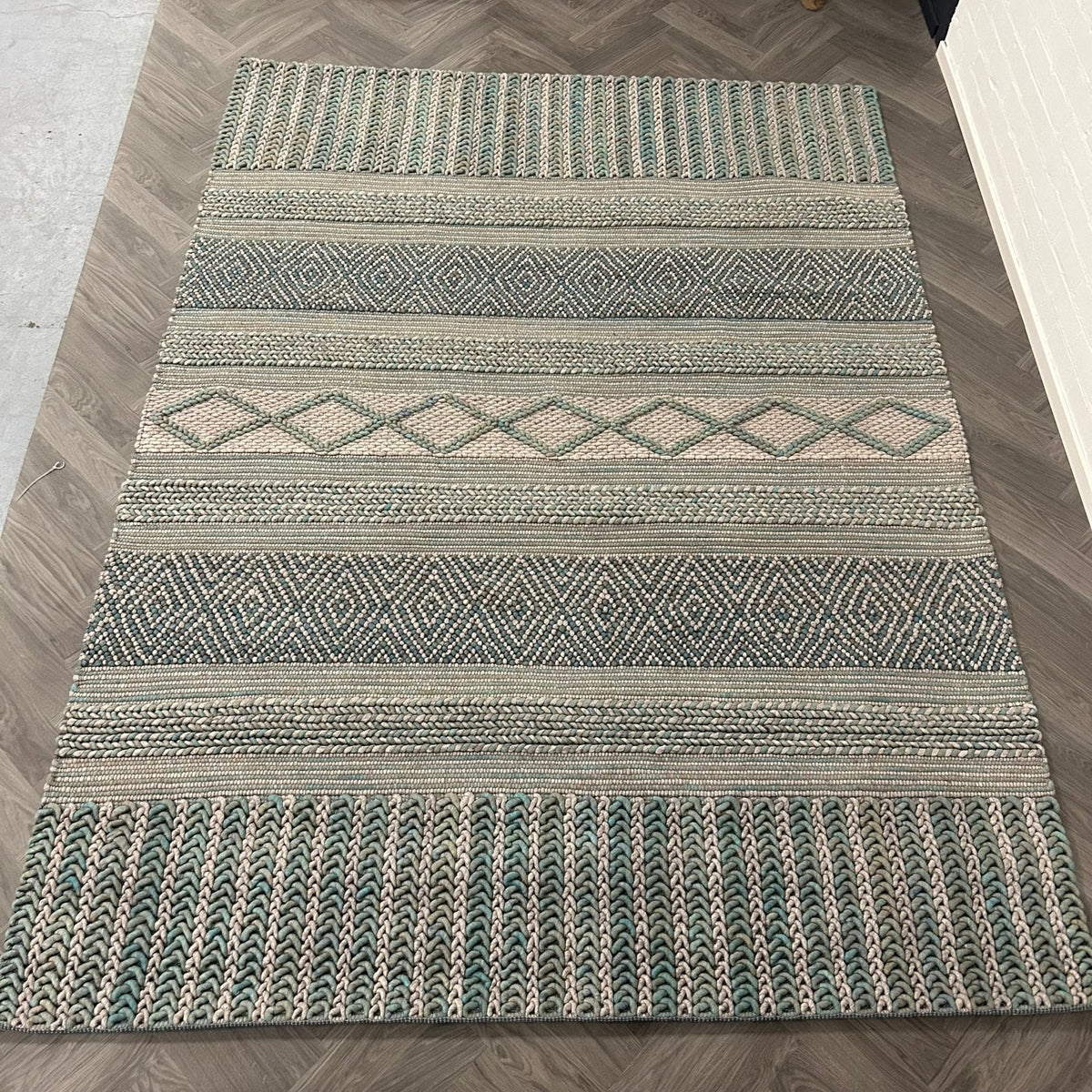 Brinker Marrakech 400 (groen) Vloerkleed - 240x340cm - QF Living