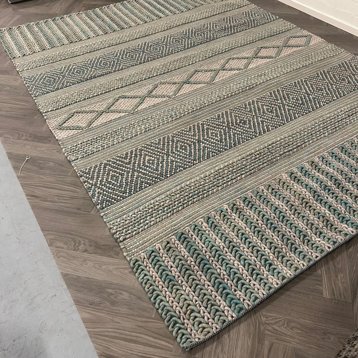 Brinker Marrakech 400 (groen) Vloerkleed - 240x340cm - QF Living