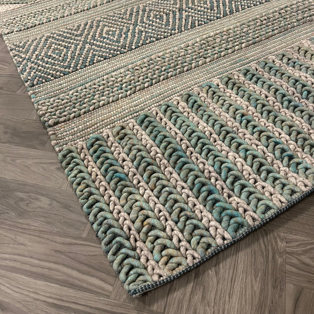 Brinker Marrakech 400 (groen) Vloerkleed - 240x340cm - QF Living