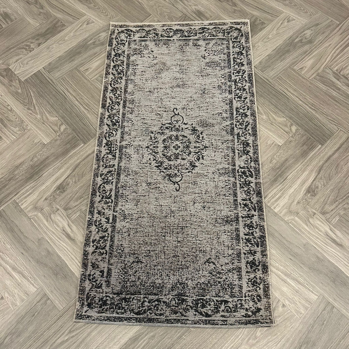 Brinker Pinkpop Dark Ash Vloerkleed - 70x140cm - QF Living