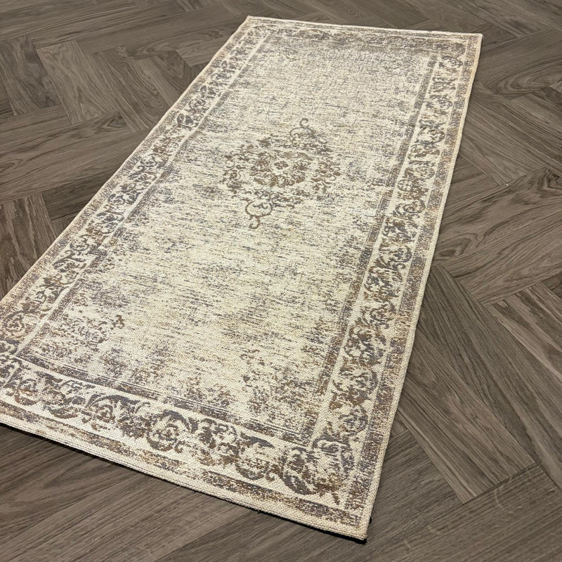 Brinker Pinkpop Sand Vloerkleed - 70x140cm - QF Living