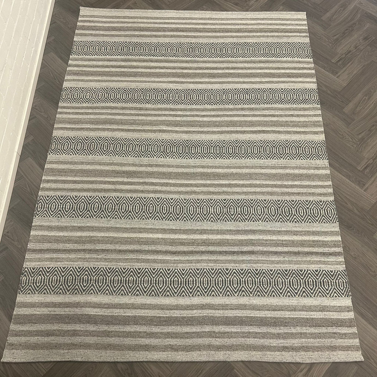 Brinker Rain Grey Vloerkleed - 200x290cm - QF Living